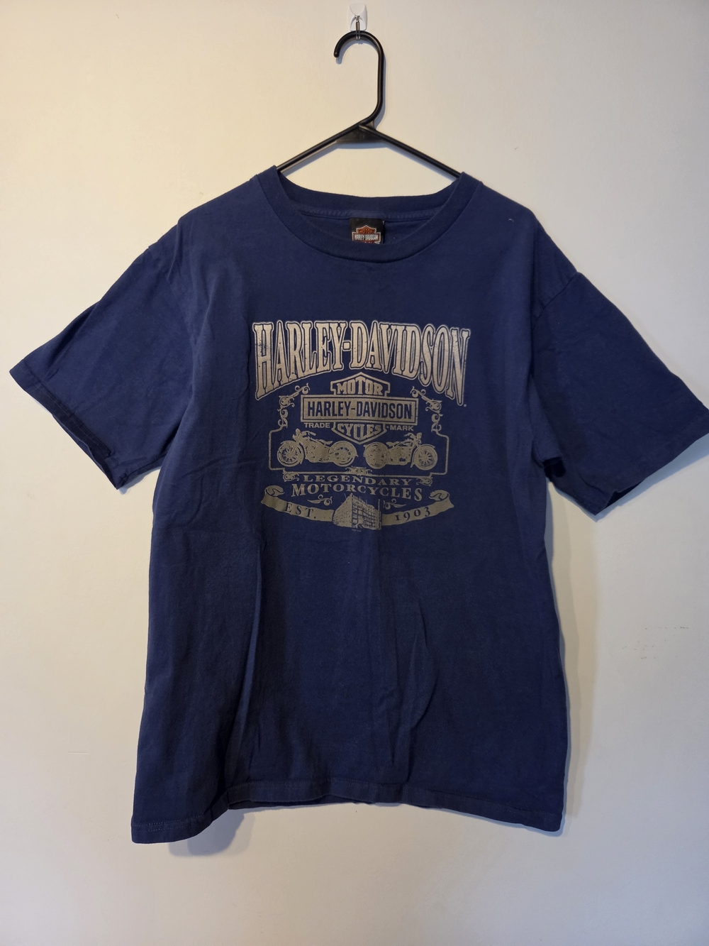 Harley-Davidson Men's Navy Graphic Logo T-Shirt Coralville, IA